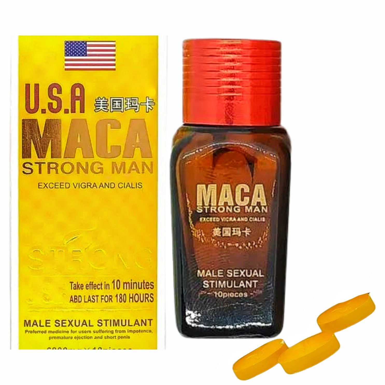 USA Maca Strong Man Dietary Tablets - Image 2